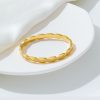Stainless Steel Rhombus Bangle 682613279583