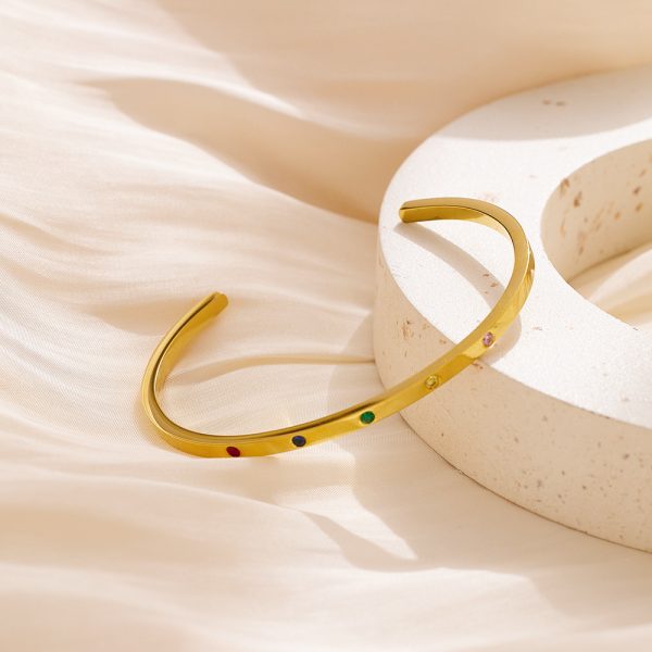 O1CN01m7eSuI25wjO9DUqPM_3529117591-0-cib.jpg Stainless Steel Zirconia Open Bangle 726613331817