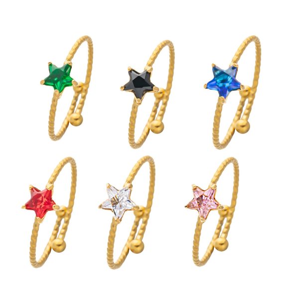 O1CN01mDB4Bl25wjZdUKHGn_3529117591-0-cib.jpg Stainless Steel Star Ring 894805186729