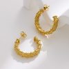 O1CN01mF9hig25wjNvKaaQF_3529117591-0-cib.jpg Stainless Steel Twist C Shaped Earrings 724401168017