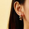 O1CN01mJNJSt25wjRhVKcYq_3529117591-0-cib.jpg Stainless Steel Pearl Hoop Earrings 756784087822