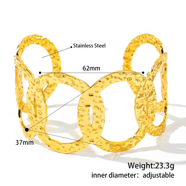 O1CN01mMFAk725wjfphf8cR_3529117591-0-cib.jpg Stainless Steel Geometric Cuff Bangle 1049157317335