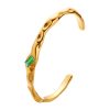 O1CN01mX8YQe25wjXhgpmzQ_3529117591-0-cib.jpg Stainless Steel Zirconia Open C Bangle 851469544908