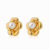 O1CN01mYwsGR25wjZVhATBp_3529117591-0-cib.jpg Stainless Steel Flower Pearl Earrings 893538757491
