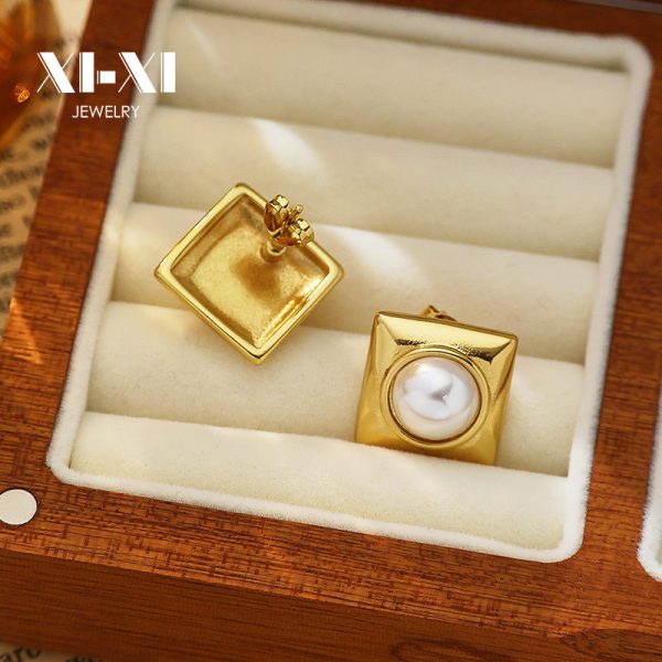O1CN01mZ8hbL25wjbmRN3fQ_3529117591-0-cib.jpg Stainless Steel Square Pearl Earrings 803327718230
