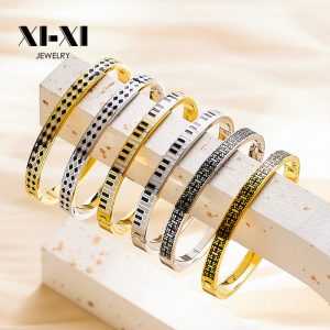 Stainless Steel Rhombus Bangle 724260649540