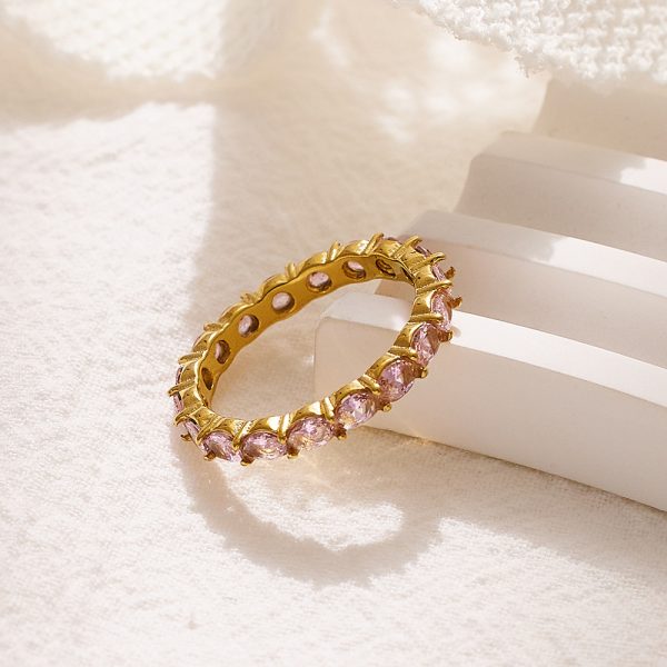 O1CN01mbwMXa25wjO41wf2g_3529117591-0-cib.jpg Stainless Steel Flower Zirconia Ring 726957550166