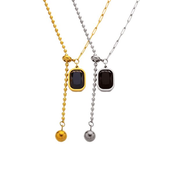 O1CN01msK2UH25wjW4xQ5Vx_3529117591-0-cib.jpg Stainless Steel Zirconia Necklace 824636021534