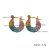 O1CN01muyDUB25wjbq9U10v_3529117591-0-cib.jpg Stainless Steel Rhinestone Huggie Earrings 725061463788