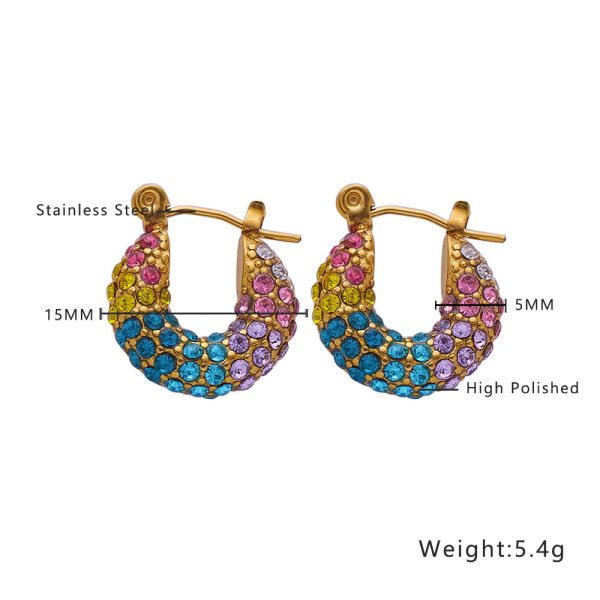 O1CN01muyDUB25wjbq9U10v_3529117591-0-cib.jpg Stainless Steel Rhinestone Huggie Earrings 725061463788