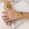 O1CN01mwweAl25wjZb3fV3S_3529117591-0-cib.jpg Stainless Steel Open Gem Bangle 895496680146