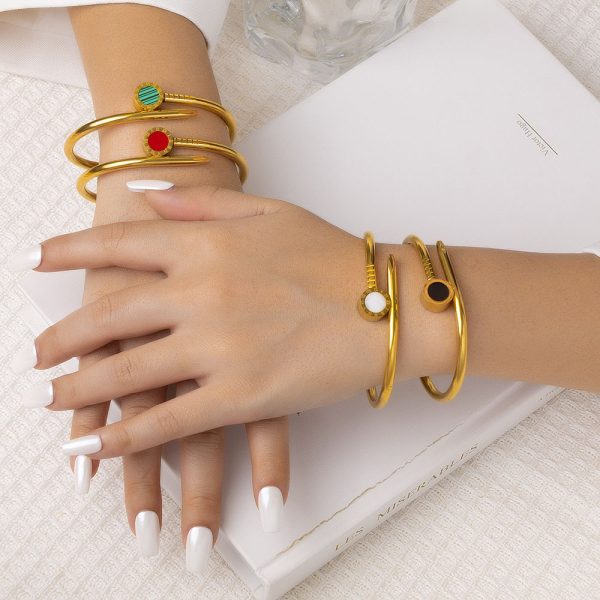 O1CN01mwweAl25wjZb3fV3S_3529117591-0-cib.jpg Stainless Steel Open Gem Bangle 895496680146