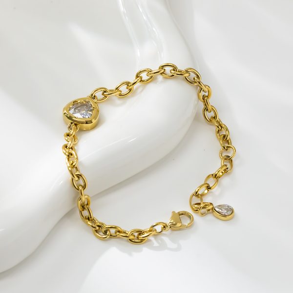 O1CN01n0ZfYl25wjbmryszg_3529117591-0-cib.jpg Stainless Steel Zirconia Chain Bracelet 920192181756