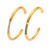 O1CN01n8gRu025wjRzGFcQE_3529117591-0-cib.jpg Stainless Steel Rhinestone Open Bangle 761707979797