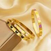 O1CN01n9EYb825wjUieNYOj_3529117591-0-cib.jpg Stainless Steel Enamel Butterfly Bangle 798267511890