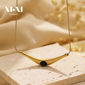 Stainless Steel Irregular Pendant Necklace 800989939507