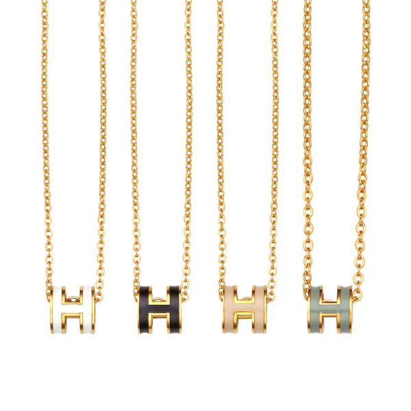 O1CN01nKSbbN25wjFWqZeuI_3529117591-0-cib.jpg Stainless Steel H Letter Necklace 658425666977