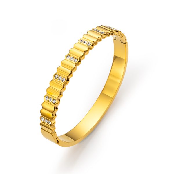 O1CN01nMTlG125wjc0Qj1fl_3529117591-0-cib.jpg Stainless Steel Rhinestone Screw Bangle 957365583252