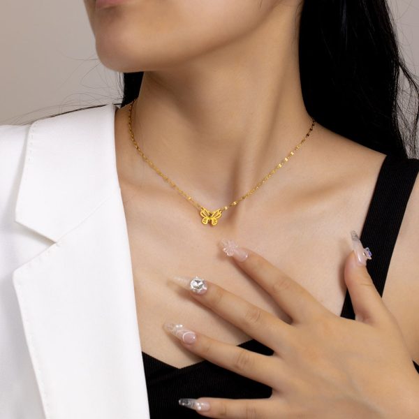O1CN01nUfefw25wjZYvSkLS_3529117591-0-cib.jpg Stainless Steel Butterfly Necklace 893616362819