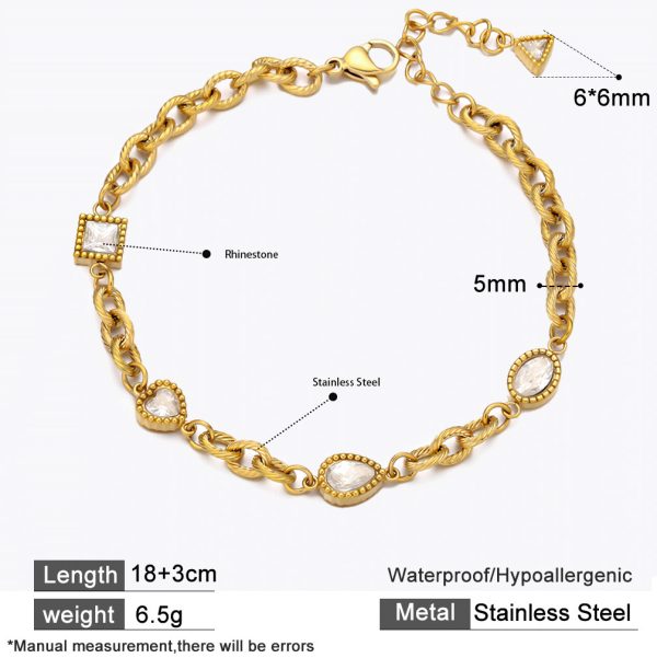 O1CN01na69Mb25wjbpvsA4W_3529117591-0-cib.jpg Stainless Steel Crystal Bracelet 915696923164
