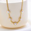 O1CN01ndWj7q25wjRXUcJGE_3529117591-0-cib.jpg Stainless Steel Zirconia Double Layer Necklace 754852880311