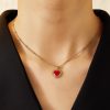 O1CN01oDGGsU25wjOGEbAkI_3529117591-0-cib.jpg Stainless Steel Rhinestone Heart Necklace 727590883507