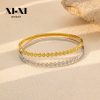 Stainless Steel Slim Rhombus Bangle 962216441305