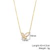 O1CN01oOK6fi25wjYd6OC1b_3529117591-0-cib.jpg Stainless Steel Mother of Pearl Butterfly Necklace 864718303084