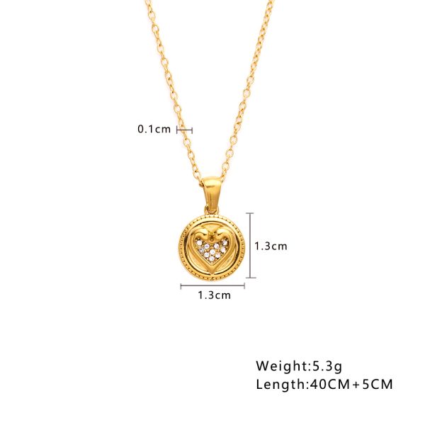 O1CN01oWvenG25wjbuUwAto_3529117591-0-cib.jpg Stainless Steel Rhinestone Heart Necklace 768709683157