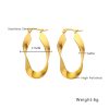O1CN01oYUtHU25wjbqtAQQp_3529117591-0-cib.jpg Stainless Steel Wavy Hoop Earrings 775451833636