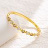Stainless Steel Heart Zirconia Bangle 724242128204