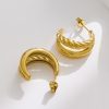 O1CN01orTkpt25wjO2lZfry_3529117591-0-cib.jpg Stainless Steel Twist Hoop Earrings 724415240593