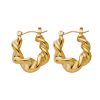 O1CN01ouE9eu25wjPIwcprr_3529117591-0-cib.jpg Stainless Steel Twist Hoop Earrings 736160278323