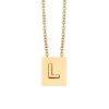Stainless Steel Initial Letter Necklace 649513390379