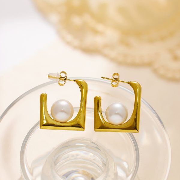 O1CN01p7braC25wjRgm33ig_3529117591-0-cib.jpg Stainless Steel Pearl Hoop Earrings 756784087822