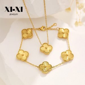 Stainless Steel Clover Bracelet 947327311642