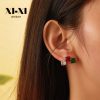O1CN01peh6NZ25wjbmRJ67J_3529117591-0-cib-1.jpg Stainless Steel Square Zirconia Stud Earrings 726100553500