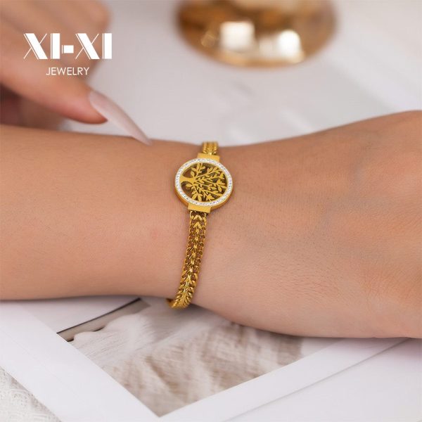 O1CN01pk3IFq25wjbp1Jdbg_3529117591-0-cib.jpg Stainless Steel Tree of Life Bracelet 895202148051