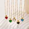 O1CN01pp7Zx625wjRXitwd1_3529117591-0-cib.jpg Stainless Steel Enamel Heart Necklace 755219394918
