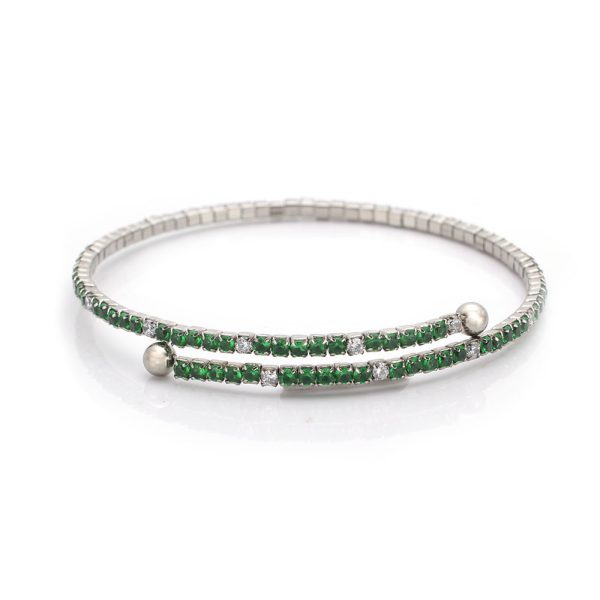 Stainless Steel Stretch Rhinestone Bracelet 894422963126