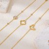 O1CN01q9vlbA25wje7W8ZPP_3529117591-0-cib.jpg Stainless Steel Clover Butterfly Bracelet 1002115674776
