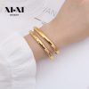 O1CN01qJeaJ225wjbluvOpi_3529117591-0-cib.jpg Stainless Steel Open Star Bangle 661189873232