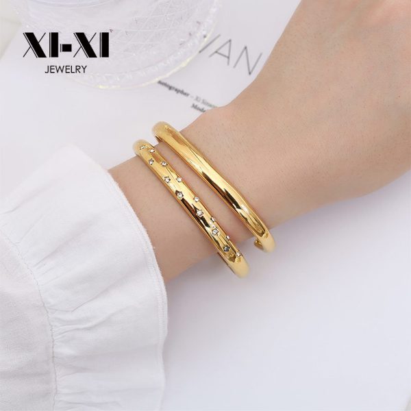 O1CN01qJeaJ225wjbluvOpi_3529117591-0-cib.jpg Stainless Steel Open Star Bangle 661189873232