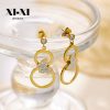 O1CN01qSiQBs25wjblv1ypN_3529117591-0-cib.jpg Stainless Steel Disc Drop Earrings 750654442128