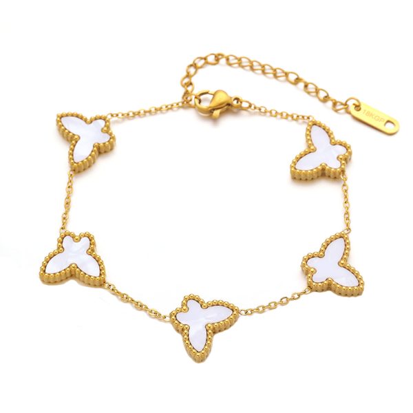 O1CN01qbA8uI25wjUfgEqxk_3529117591-0-cib.jpg Stainless Steel Butterfly Shell Bracelet 798452945945