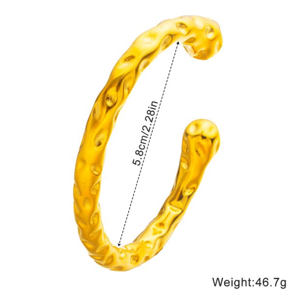 O1CN01qf1TKV25wjfvJ0Ed7_3529117591-0-cib.jpg Stainless Steel Hammered Cuff Bangle 1051998456296