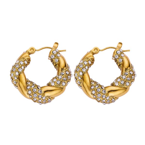 O1CN01qsAnbw25wjbq5c5og_3529117591-0-cib.jpg Stainless Steel Teardrop Twist Earrings 735568471212