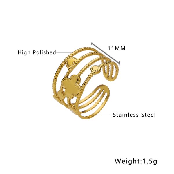 O1CN01qvPFb825wjd2UHPVG_3529117591-0-cib.jpg Stainless Steel Clover Heart Ring 981930324372