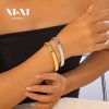 O1CN01r8TreX25wjbzwNZlO_3529117591-0-cib.jpg Stainless Steel Zirconia Bangle 956681125661
