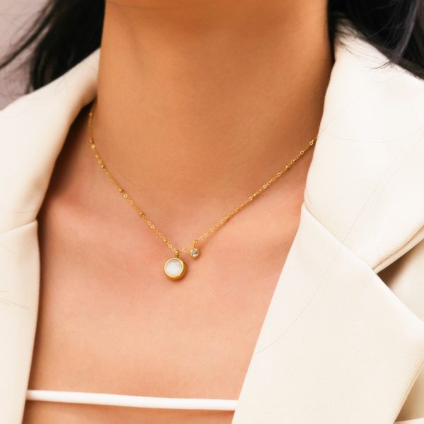 O1CN01rRtBkx25wjVZ5hmDc_3529117591-0-cib.jpg Stainless Steel Rhinestone Cat's Eye Necklace 816012303662